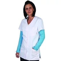 MO KOPN-F Női rövidujjú köpeny fehér S-2XL-ig