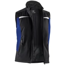KÜBLER Weather Winther Softshell Téli mellény 7041 fekete-búzavirágkék XS-4XL-ig