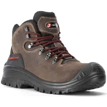 SIX CORVARA BROWN S3 Bőr bakancs fekete reflex 36-48-ig