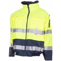 PLAN HV COMFORT Téli kivehető ujjú pilóta dzseki sárga-s.kék S-8XL