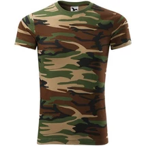 ADLER 144 Camouflage rövid ujjú környakas póló barna terepszín XS-2XL