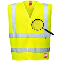 PW FR71 Lángálló antisztatikus jóllátható mellény sárga S/M-4XL/5XL-ig