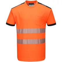 PW T181-PW3 Hi-Vis Póló narancs-fekete XS-5XL-ig