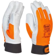 KET YD108 (4515-DLX) Prémium kecskebőr kesztyű tépőzáras HV narancs 8-11-ig