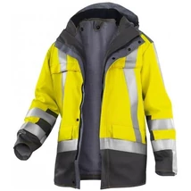 KÜBLER Safety X8 sav, láng, ant, jóllátható parka 1969 neonsárga-antracit 4XL