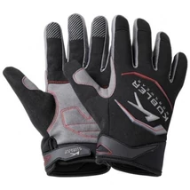 KÜ Kombinált anyagú kesztyű 8001 fekete-középszürke S, XL-3XL