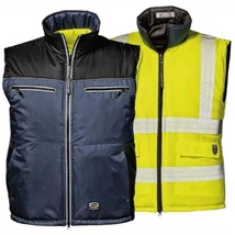 Sir Safety Capricorno MC4413P7 Bélelt kifordítható Jóláthatósági mellény sárga vagy sötétkék M-3XL