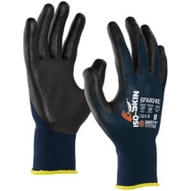 Lanzi GPA824E Hőálló, Antisztatikus Hi-Foam 1/2 mártott preciziós szerelő kesztyű (fekete-s.kék) 6-11-ig