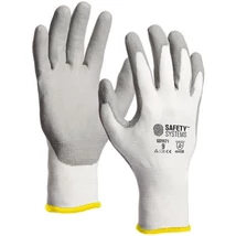 Lanzi GDY471 Vágásbiztos PU 1/2 mártott szerelő kesztyű ISO13997 5 Newton (4X43B) (fehér-szürke) 5-11-ig