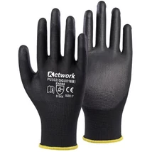 KET GGU016B (PN8003, PU302) Tenyérmártott POLIURETÁN szerelő kesztyű fekete 7-11-ig