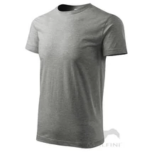 ADLER 137 Heavy new rövidujjú környakas póló s.szürke melír XS-2XL