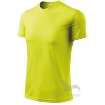 ADLER 124 Fantasy rövid ujjú környakas férfi póló neon sárga S-2XL-ig