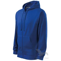ADLER 410 Trendy Zipper Cipzáras kapucnis pamut gazdag férfi felső királykék S-2XL