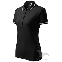 ADLER 220 Urban pique rövid ujjú galléros női póló fekete XS-2XL