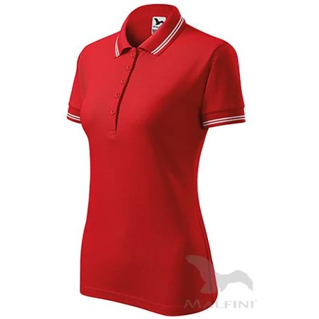 ADLER 220 Urban pique rövid ujjú galléros női póló piros XS-2XL