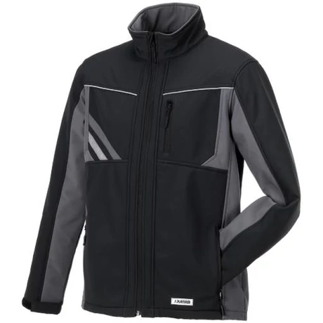 PLAN HIGHLINE Softshell Dzseki fekete-palaszürke-cink XS (38-40) - 5XL (70-72)