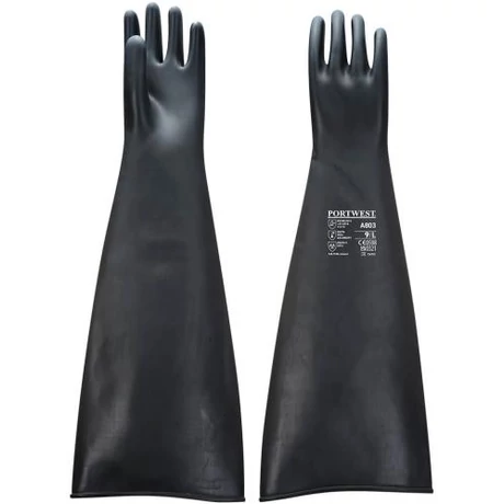 PW A803BKR Erős latex kesztyű 600mm L-2XL