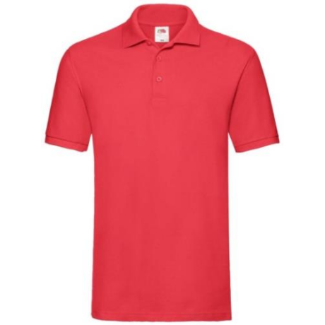 FoL Prémium rövidujjú ingnyakas férfi póló red S-2XL-ig