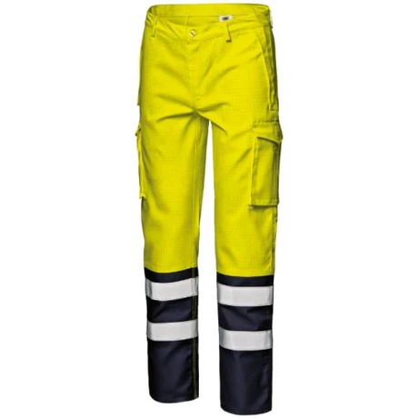 Sir Safety SUPERTECH jóllátható, sav, láng, antisztatikus, villamos ív DERÉKNADRÁG yelow-blue 40-62-ig