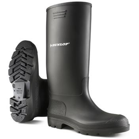 DUNLOP PRICEMASTOR Sav-és lúgálló PVC csizma fekete 35-48-ig