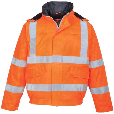 PW S773ORR Sav, láng antisztatikus téli dzseki narancs XS-4XL-ig