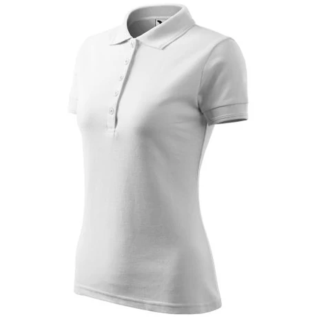 ADLER 210 Pique rövid ujjú galléros női póló fehér XS-2XL