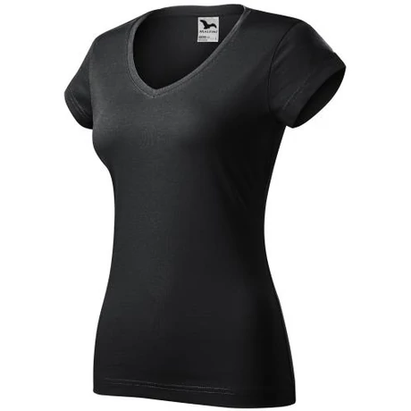 ADLER 162 Fit V-Nec rövid ujjú V nyakas női póló ébenszürke XS-2XL