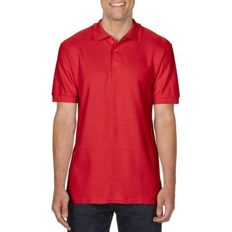 GI 85800 Prémium Cotton galléros rövid ujjó póló red S-2XL