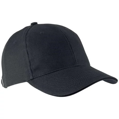 KP011 Orlando 6 paneles baseball sapka dark grey-black