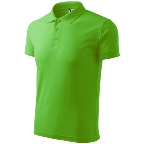 ADLER 203 Pique rövid ujjú galléros férfi póló almazöld 3XL