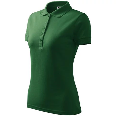 ADLER 210 Pique rövid ujjú galléros női póló üvegzöld XS-2XL