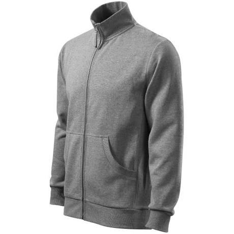 ADLER 407 Adventure Hosszú ujjú cipzáras pamut gazdag férfi felső s.szürke melír S-2XL
