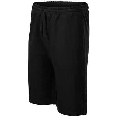ADLER Comfy 611 pamut gazdag férfi rövidnadrág fekete S-2XL-ig