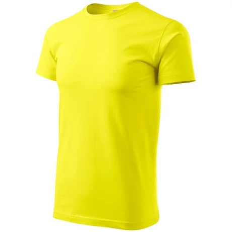 ADLER 129 Basic rövid ujjú környakas póló citrom XS-2XL