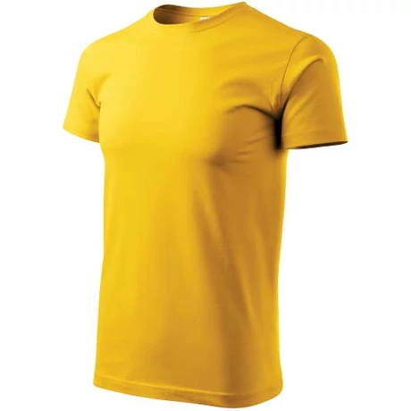 ADLER 129 Basic rövid ujjú környakas póló sárga XS-2XL
