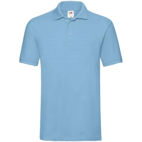 FoL Prémium rövidujjú galléros férfi póló sky blue S-2XL-ig