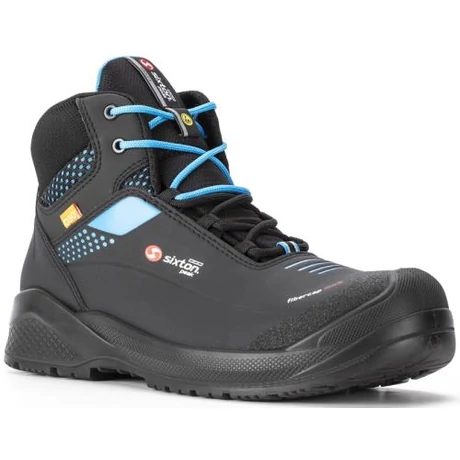 SIX FORZA HIGH S3 ESD Microszálas rubber bakancs kék reflex D3O tech 36-48-ig