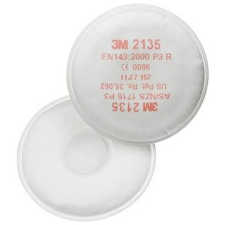 3M 2135 Bajonett záras aktívszenes szűrőbetét P3 R (2db/csomag) (20db/doboz) (db ár!)