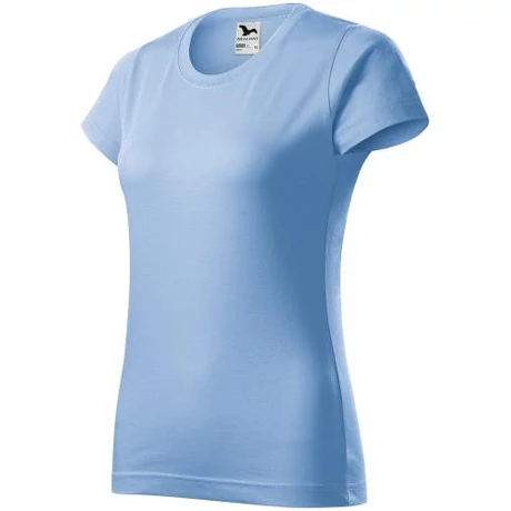 ADLER 134 Basic rövid ujjú környakas női póló égszínkék XS-2XL