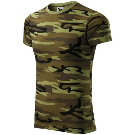 ADLER 144 Camouflage rövid ujjú környakas póló zöld terepszín XS-2XL