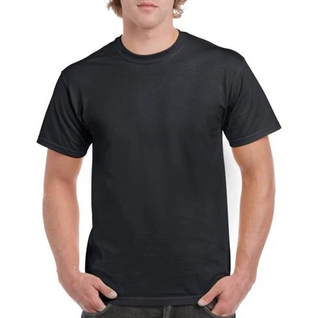 GI 5000__Heavy Cotton_Rövid ujjú póló black S-2XL-ig