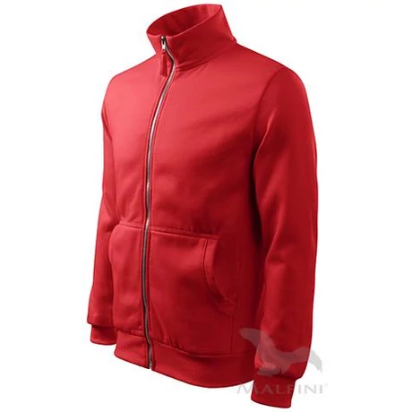 ADLER 407 Adventure Hosszú ujjú cipzáras pamut gazdag férfi felső piros S-2XL