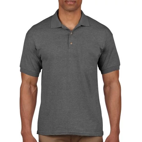 GI 3800__Ultra Cotton__Rövid ujjú galléros póló dark heather S-2XL nincs