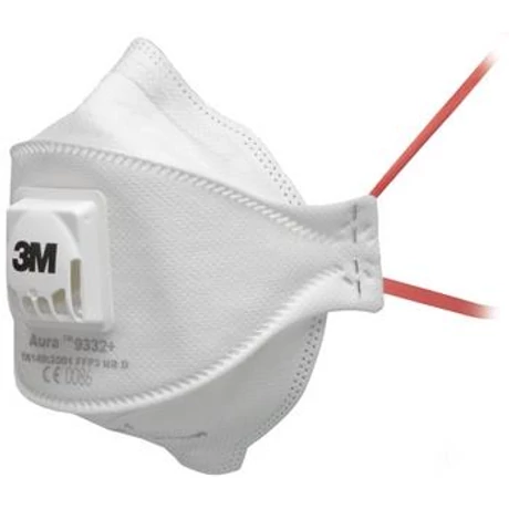 3M 9332 Paneles pormaszk szeleppel FFP3 (10db/doboz) (db ár!)
