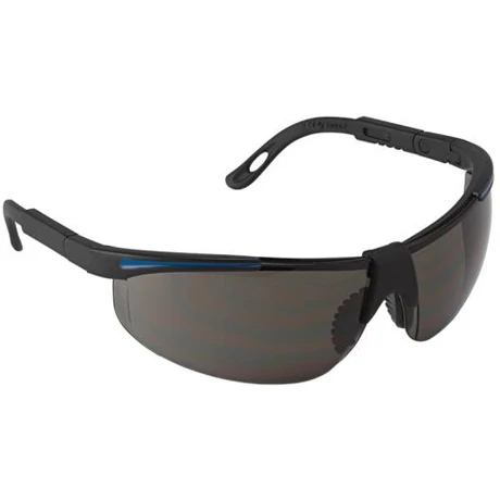 MO 91708/SZ Védőszemüveg fekete/kék szárral, füstszínű lencsével