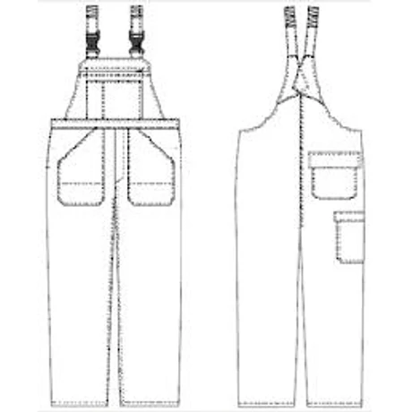 LIND Poseidon Sav, láng, antisztatikus Mellesnadrág 2300.151.861 búzavirágkék 46-70-ig