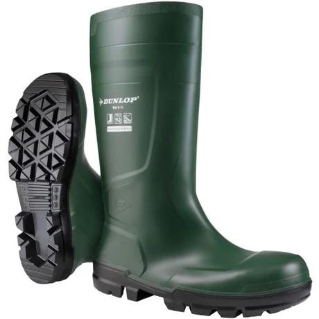 DUNLOP 9DWKT80 WORKIT (DEVON G AND952, 9DESA)S5 PVC Csizma zöld 36-47-ig