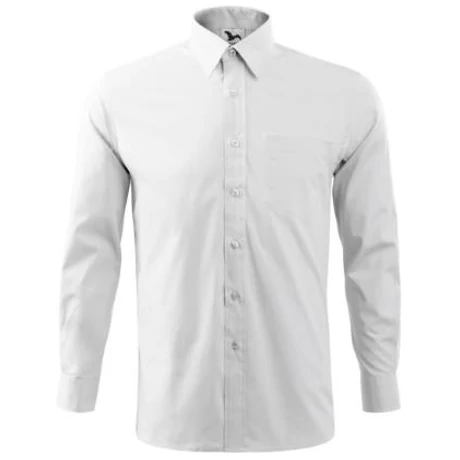 ADLER 209 Style LS Hosszú ujjú férfi ing fehér S-2XL-ig