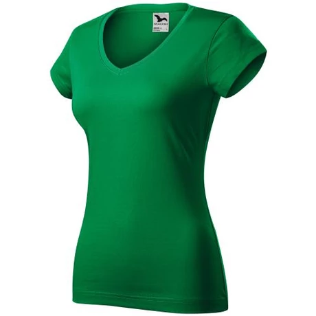 ADLER 162 Fit V-Nec rövid ujjú V nyakas női póló fűzöld XS-2XL