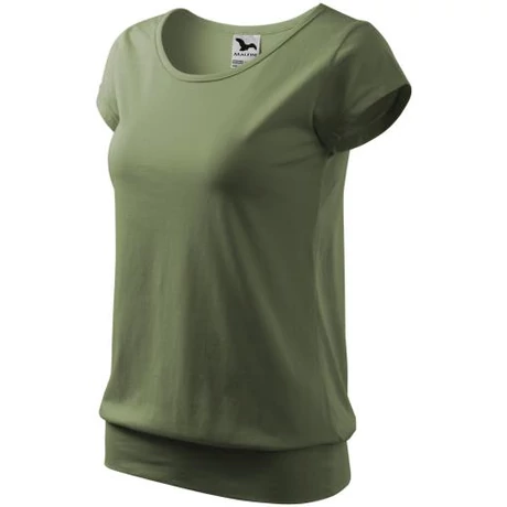 ADLER 120 City rövid ujjú környakas női póló khaki XS-2XL